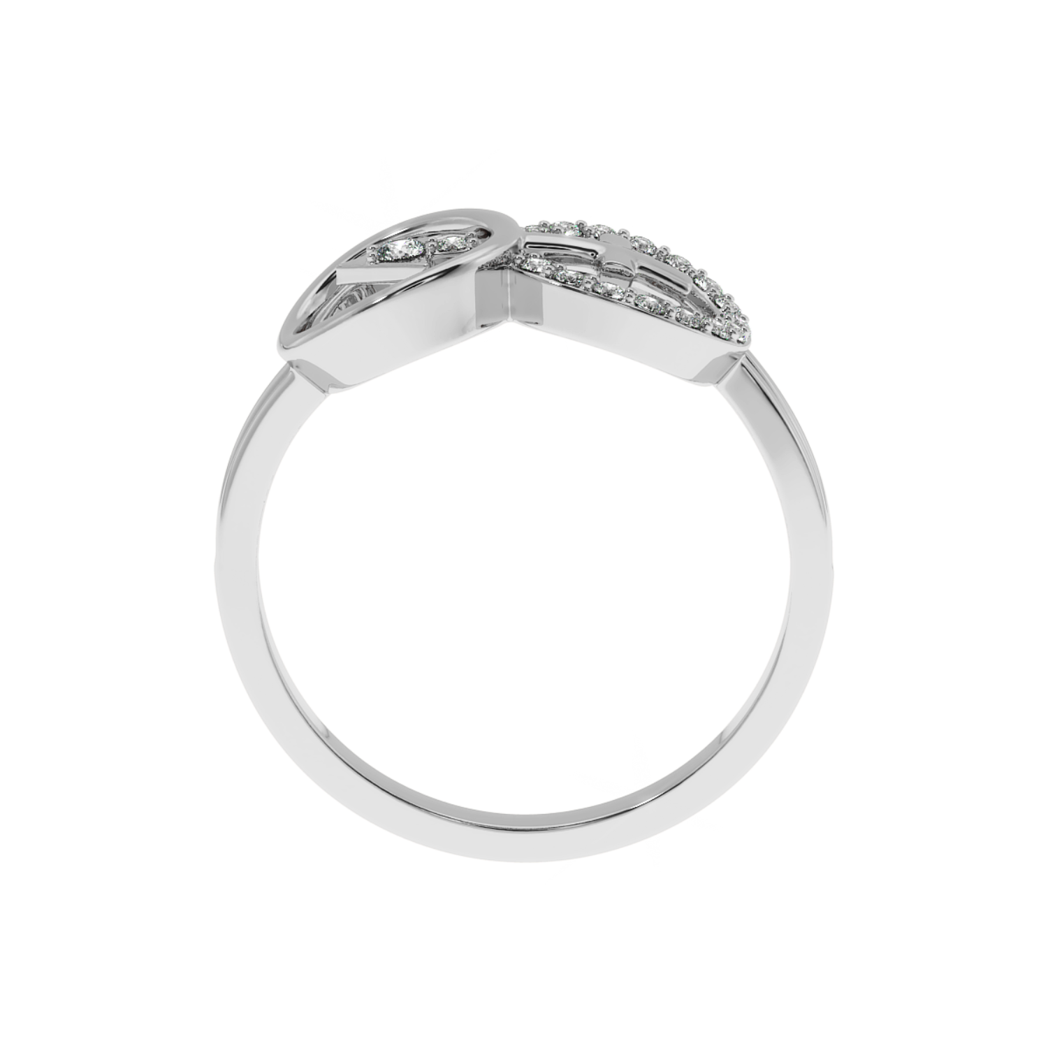 Buy 0.15Ct Faith & Direction Diamond Ring | SolitaireKart